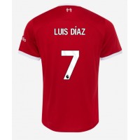 Pánský Fotbalový dres Liverpool Luis Diaz #7 2023-24 Domácí Krátký Rukáv